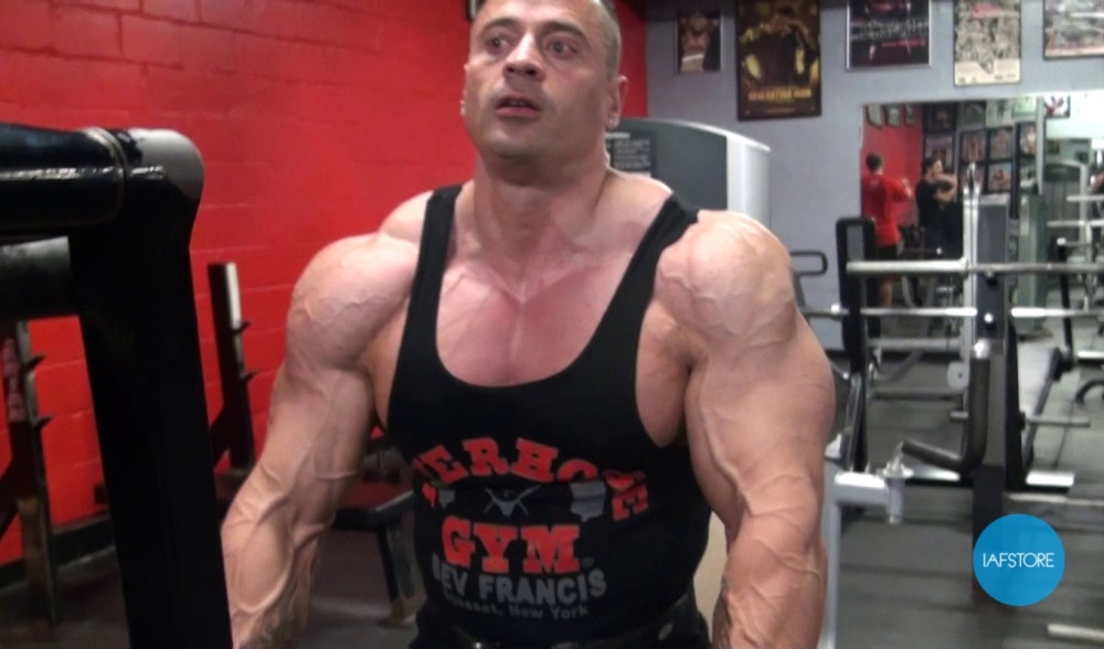 Thomas Benagli con Steve Weinberger en la PowerHouse Gym Bev Francis, Nueva York