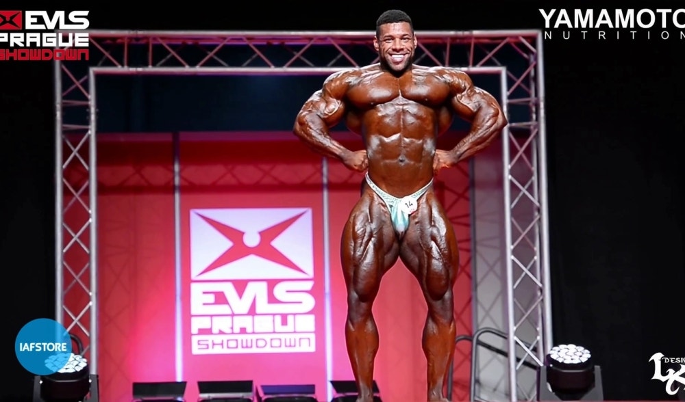 Exposición IFBB Pro Nathan De Asha EVLS Prague Pro 2017